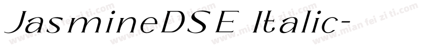 JasmineDSE Italic字体转换